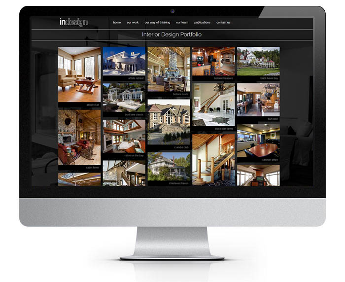 image of indesign home page