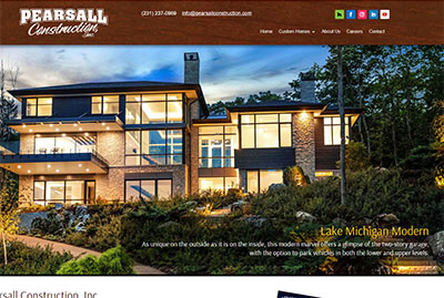 Pearsall Construction website